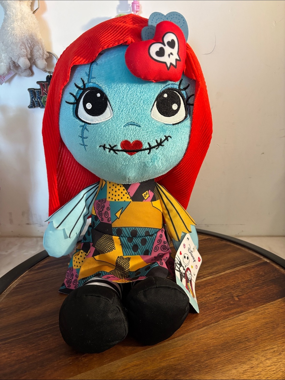 Disney Blue-Faced Red-Haired Patchwork Plush Doll